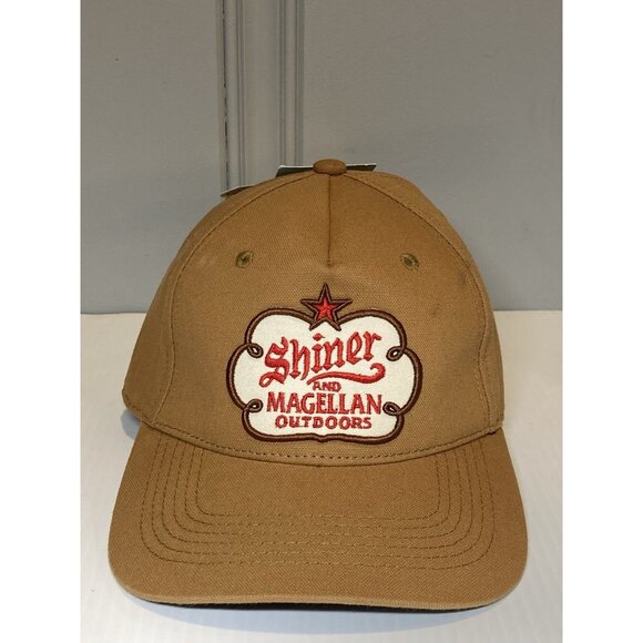 Shiner Bock Magellan Outdoors Canvas Brown Adjustable Hat Cap - Picture 1 of 9